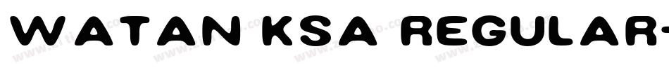 Watan KSa Regular字体转换